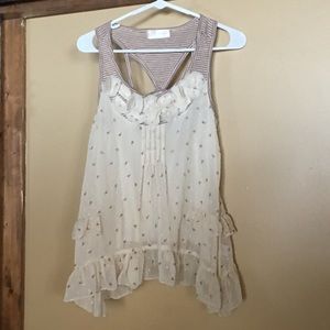 Tank top, floaty tunic size M